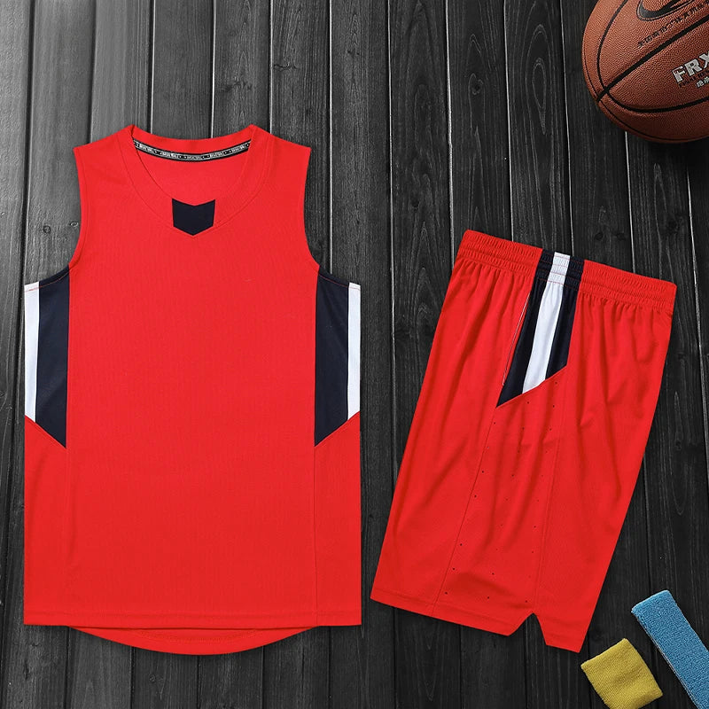 China Factory Basketball Sportswear Breathable Men Basketball Uniform Custom