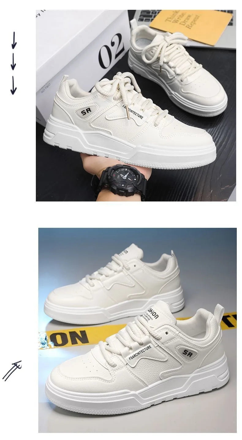 Low Top Men's Skate Shoes Anti-Slip Men's Skateboard Shoes Durable Athletic Casual Walking Shoes