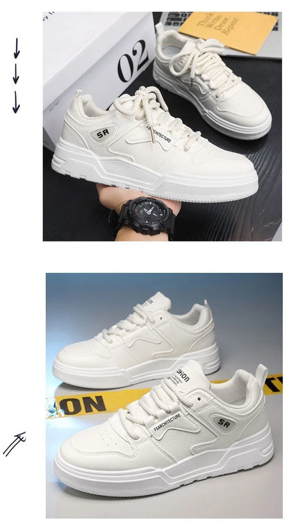 Low Top Men's Skate Shoes Anti-Slip Men's Skateboard Shoes Durable Athletic Casual Walking Shoes