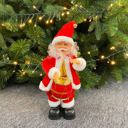 Dropshipping Santa Claus Musical Climbing Rope Ladder Electric Musical Toy Ornaments for Holiday Season MOQ 1 Piece