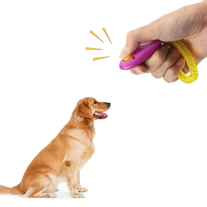 5pcs Dog Clicker Toys Pet Tranining Clicker Obedience Dog Cat Training Trainer