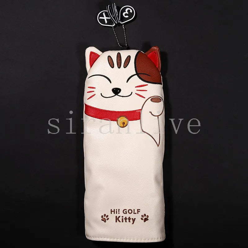 Money Cat PU Leather Golf Headcovers