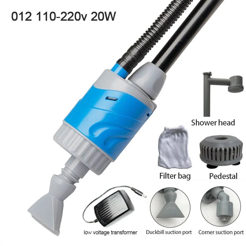 20W 28W Automatic Aquarium Water Changer Pump for Fish Tank Gravel Cleaner Cleaning Tool Sand Washer Filter Siphon 110v 220v