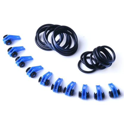 10 Set Plastic Fishing Hook Keeper Holder Hooks Keeper for Fishing Rod Pole Fishing Lures Bait Safety Holder Fishing Accessories