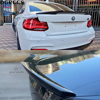 For BMW 2 Series F22 Coupe/F23 Convertible/M2 F87 M4 Style Carbon Fiber Rear Spoiler Trunk Wing 2014-2020 Carbon Fiber
