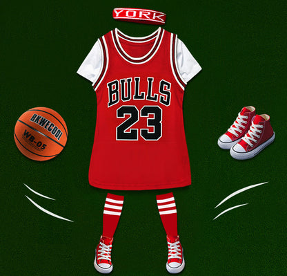 Dropshipping Cheap High Quality  Quick Dry Fashion FOR Adults and Children Basketball Jersey Dresses