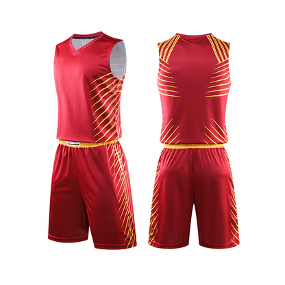 Hot Selling Sublimation Uniform Design Color Red Mens Basketball Jersey Custom