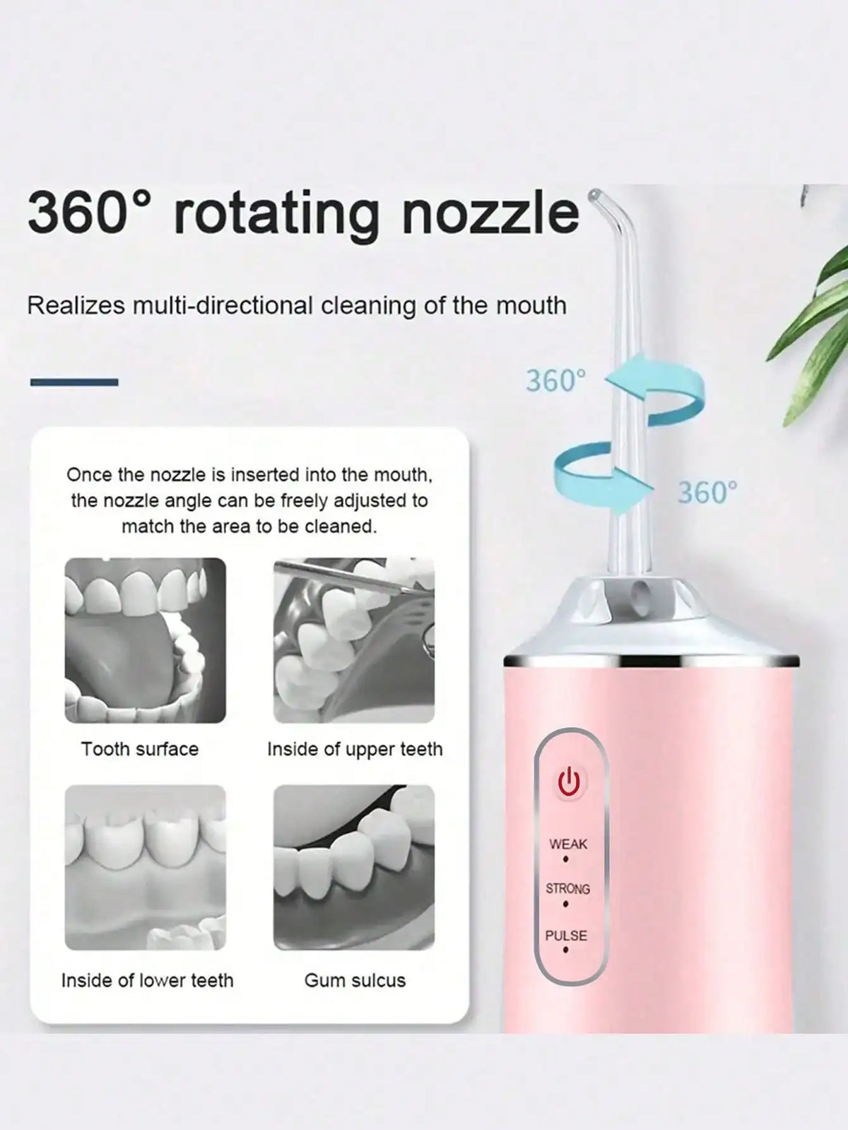 Hyundai Professional Oral Dental Mini Travel Jet Electronic Water Flosser