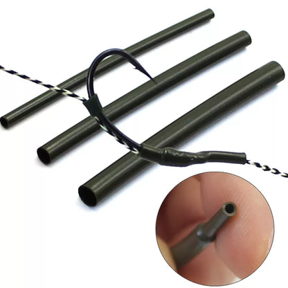 30PCS Carp Fishing Accessories Heat Shrink Tubes Rubber Sleeves Heating Shrink Tubing for Carp Ronnie Rigs Croase Fishing Tackle