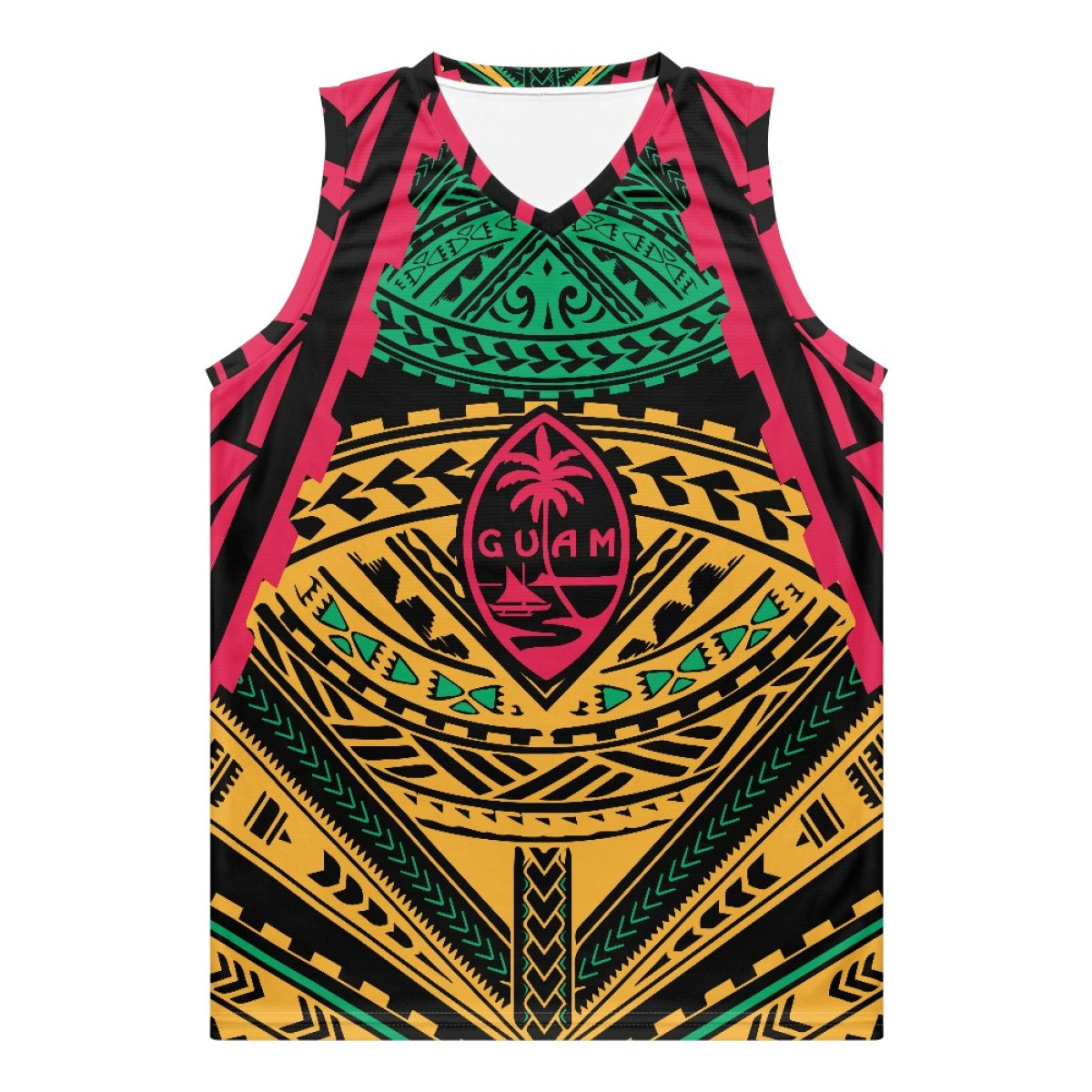 Sport Tank Top Men Basketball Jersey Clothes Polynesian Black and White Tribal Tattoo Totem Custom Sublimated Basketball Jersey