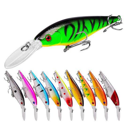 11.5cm 10.5g Minnow Fishing Lures Wobbler Hard Baits Crankbaits ABS Artificial Lure for Bass Pike Fishing Tackle