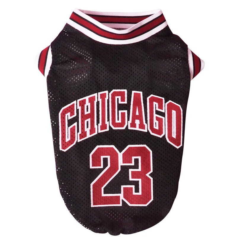 Pet Apparel Designer Dog Clothes Wholesale Tshirt Sports Suit Dog Basketball Jersey Dog Summer Clothes