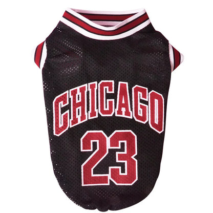 Pet Apparel Designer Dog Clothes Wholesale Tshirt Sports Suit Dog Basketball Jersey Dog Summer Clothes
