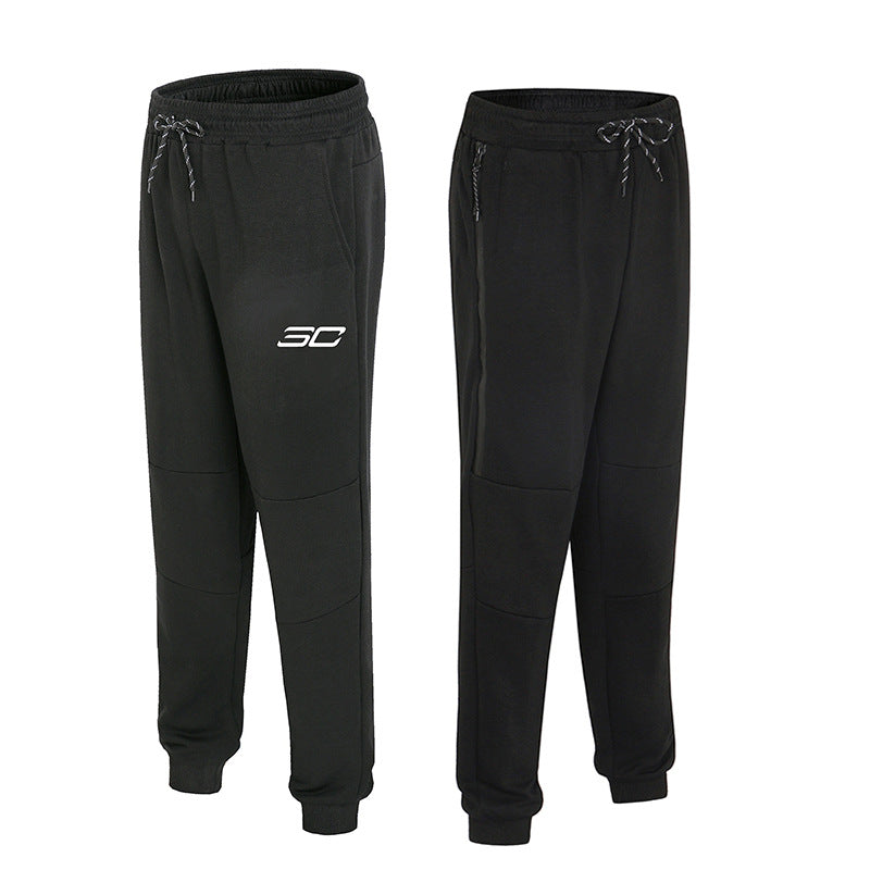 Wholesale Customized Basketball Training Pants Men'S Spring and Autumn Thin Zipper Cotton Casual Pants