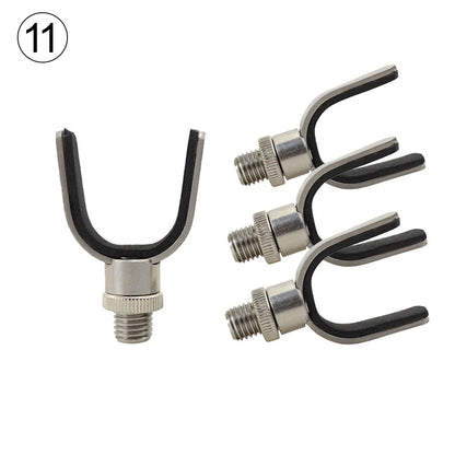 Carp Fishing Buzz Bars 20cm 30cm Fishing Rod Pod Holder Black Buzzer Bar for 2 Rods