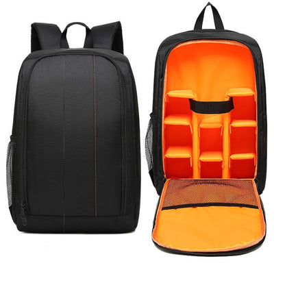 Dual Shoulder Camera Bag,Waterproof Compact Camera Bag Suitable for Canon Nikon Sony SLR Digital SLR Camera Backpack