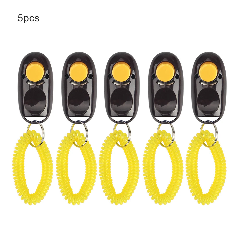 5pcs Dog Clicker Toys Pet Tranining Clicker Obedience Dog Cat Training Trainer