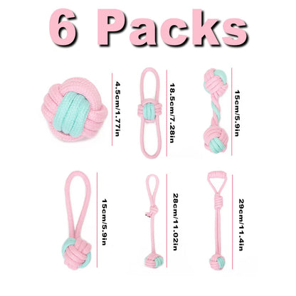 12Pcs Large Dog Toy Sets Chew Rope Toys for Dog Chewing Toys for Dog Outdoor Teeth Clean Toy for Big Dogs Juguete Para Perros