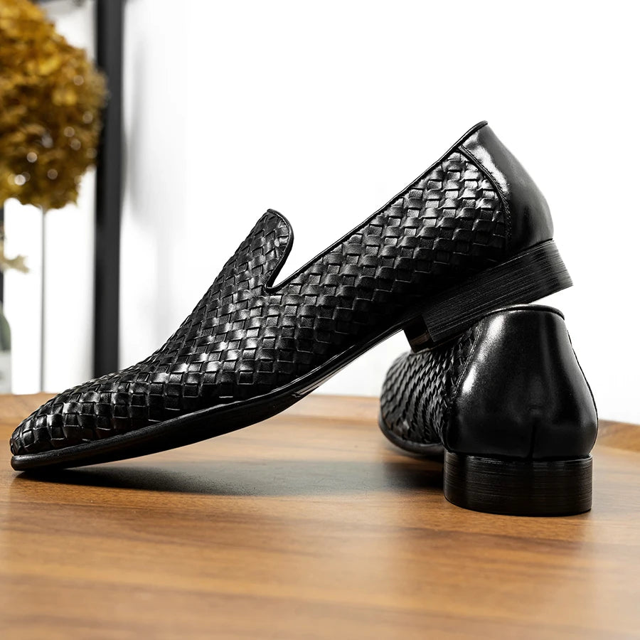 Hot Selling 2025  Men's Casual Formal Leather Genuine Dress Shoes Mens Loafers