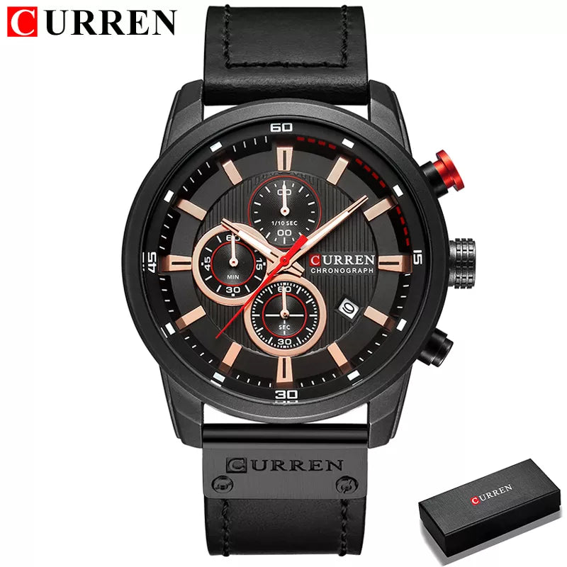 CURREN Fashion Date Quartz Men Watches Top Brand Luxury Male Clock Chronograph Sport Mens Wrist Watch Hodinky Relogio Masculino