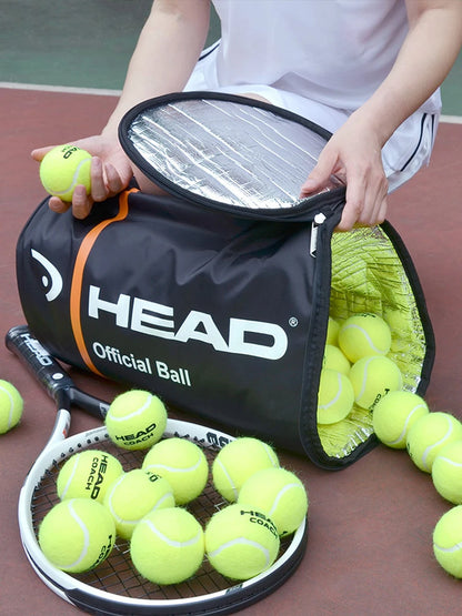 Head Tennis Bag Large Capacity for 70-100 PCS Balls Bucket Bag With Heat Insulation HEAD Tennis Balls Bag Tennis Padel Ball Pack
