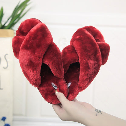 2021 New Winter Indoor Children Kids Ladies Home Soft Shoes Fashion Fur Slippers for Women