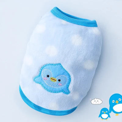 Cute Dog Clothes Winter Vest for Small Dogs Cats Warm Pets Sweater Soft Flannel Puppy Puffer Jacket Dog Accessories Supplies Xxs