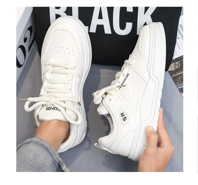 Low Top Men's Skate Shoes Anti-Slip Men's Skateboard Shoes Durable Athletic Casual Walking Shoes