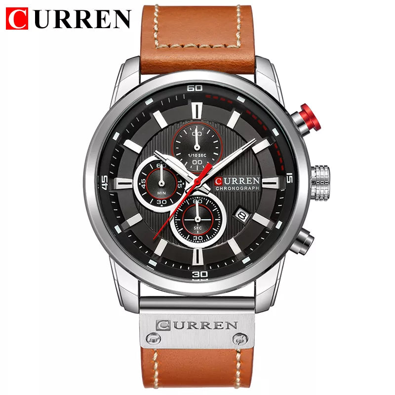CURREN Fashion Date Quartz Men Watches Top Brand Luxury Male Clock Chronograph Sport Mens Wrist Watch Hodinky Relogio Masculino