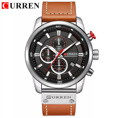 CURREN Fashion Date Quartz Men Watches Top Brand Luxury Male Clock Chronograph Sport Mens Wrist Watch Hodinky Relogio Masculino