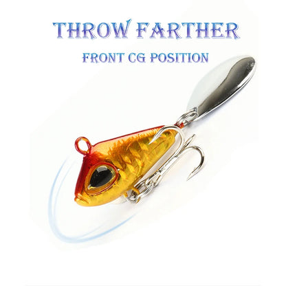 1pc 6/11/18/22g VIB Crankbaits Fishing Lure Spoon Wobble: The Ultimate Spin Jig Spinner Lures for Freshwater & Saltwater Fishing