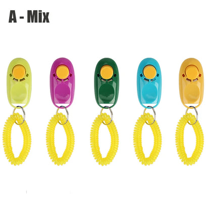 5pcs Dog Clicker Toys Pet Tranining Clicker Obedience Dog Cat Training Trainer