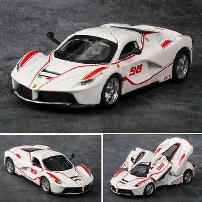 1:32 Laferrari FXXK Toy Alloy Car Diecasts & Toy Vehicles Sound and Light Car Model Collection Car Toys for Children