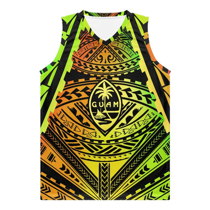 Sport Tank Top Men Basketball Jersey Clothes Polynesian Black and White Tribal Tattoo Totem Custom Sublimated Basketball Jersey
