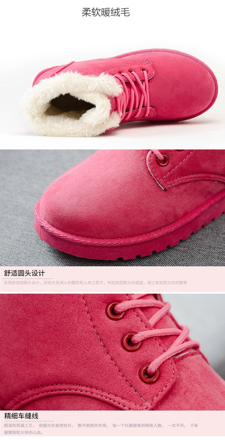 New Velvet Padded Snow Boots Winter Now Boots Women Shoes PVC Adult Casual Shoes Female Kids Winter Boots 1pc/Opp Bag Midi 1 Set