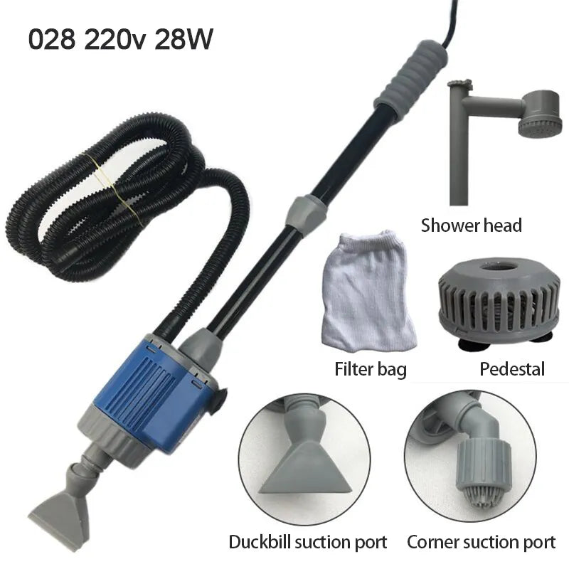 20W 28W Automatic Aquarium Water Changer Pump for Fish Tank Gravel Cleaner Cleaning Tool Sand Washer Filter Siphon 110v 220v