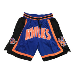 Embroidery Basketball Shorts Retro Sweat Vintage Bulls Magic Heat All Star Basketball Wear Shorts Zipper Pockets Just Men Don