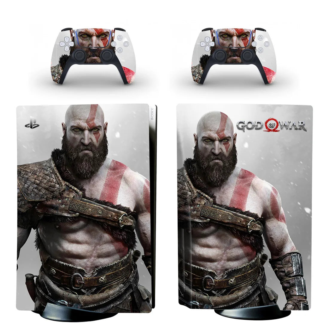 God of War PS5 Disc Edition Skin Sticker Decal Cover for Console & Controller PS5 Disk Skin Sticker Vinyl