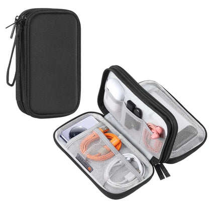 HAWEEL Electronic Organizer Double Layer Storage Bag for Cables Charger Power Bank Earbuds Electronics Accessories Travel Case