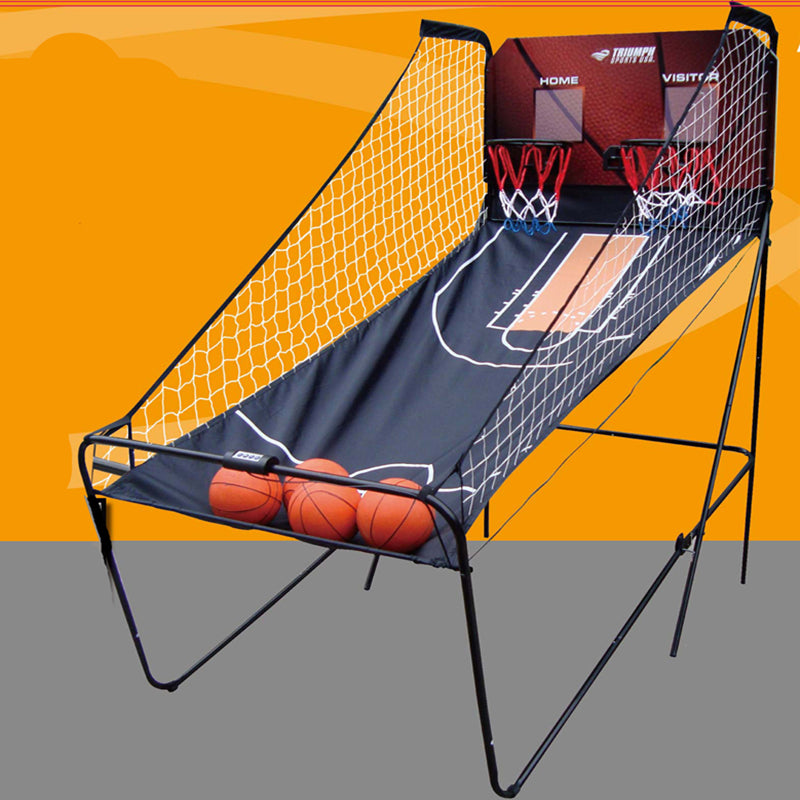 Arcade Foldable Double Shoot Basketball Game Machine for Two Players