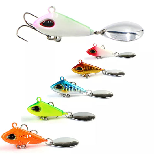 1pc 6/11/18/22g VIB Crankbaits Fishing Lure Spoon Wobble: The Ultimate Spin Jig Spinner Lures for Freshwater & Saltwater Fishing