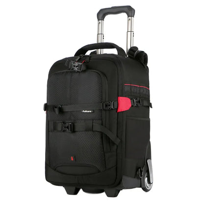 Vnelstyle Professional DSLR Camera Trolley Suitcase Bag Video Photo Digital Camera Luggage Travel Trolley Backpack on Wheels