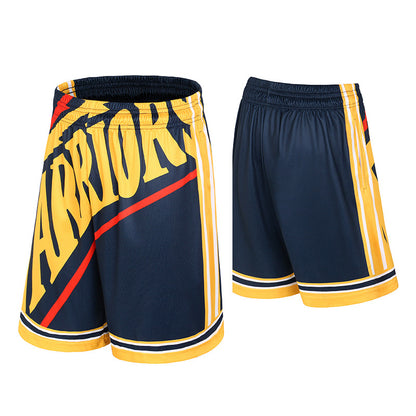 Wholesale Retro Basketball Shorts Men's Breathable Hip-Hop Street Trend Sports and Leisure Five-Point Shorts