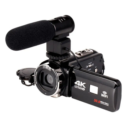 4K Camera 1080P Wifi Digital Video Camera 3.1 Inch IPS Touch Screen HD Vlogging for YouTube 18X Digital Zoom