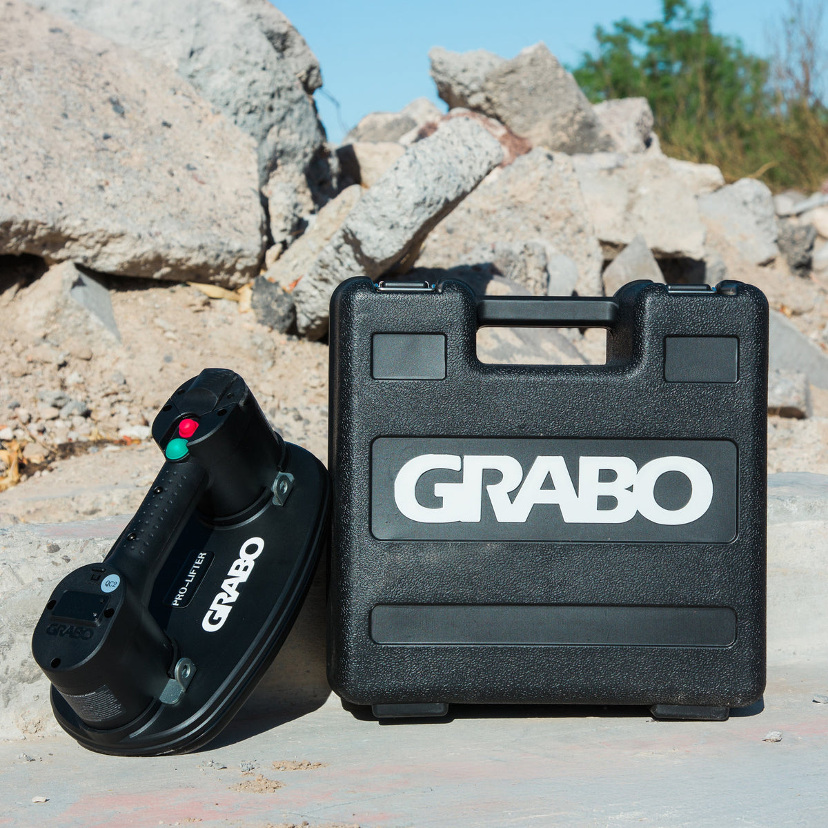 GRABO Pro Cordless Suction Gripster 375 Lb Kit With Hardshell Case