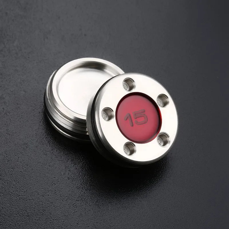 New Custom Red Sliver Number Weights for Scotty P
