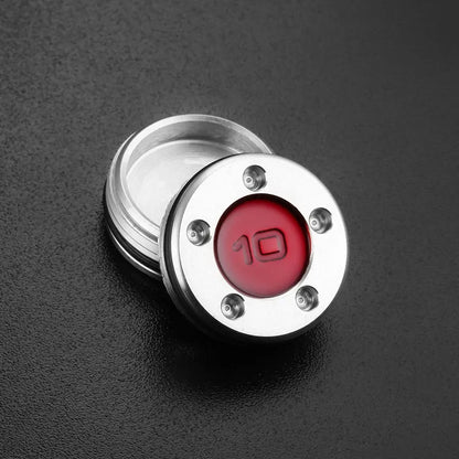 New Custom Red Sliver Number Weights for Scotty P