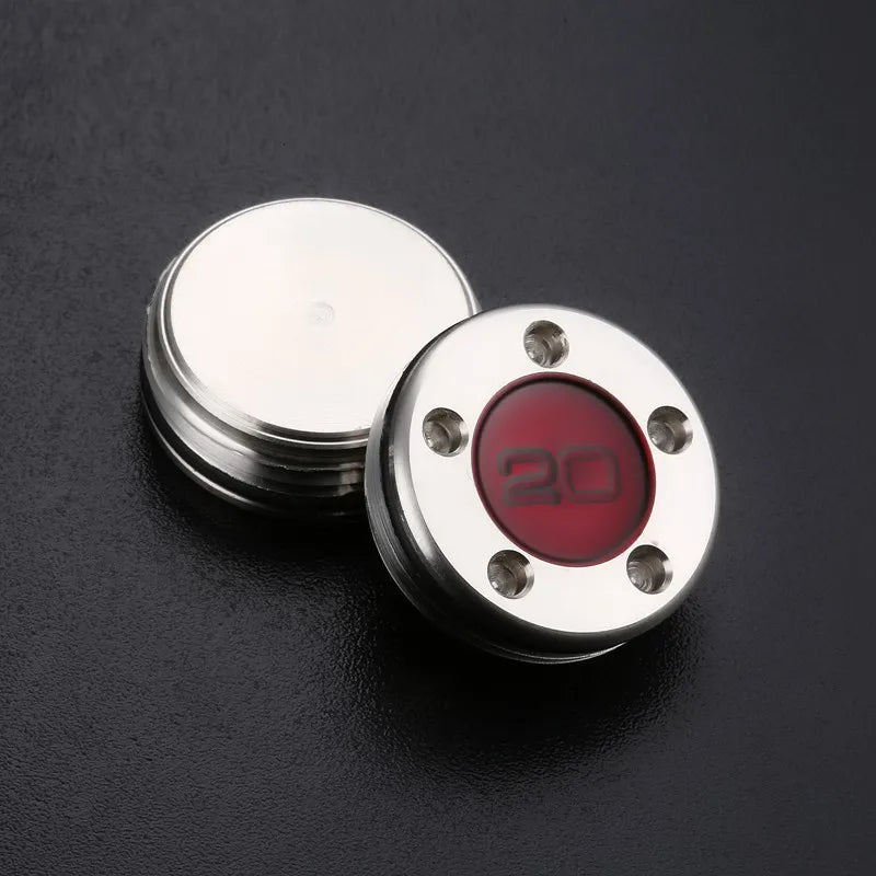 New Custom Red Sliver Number Weights for Scotty P