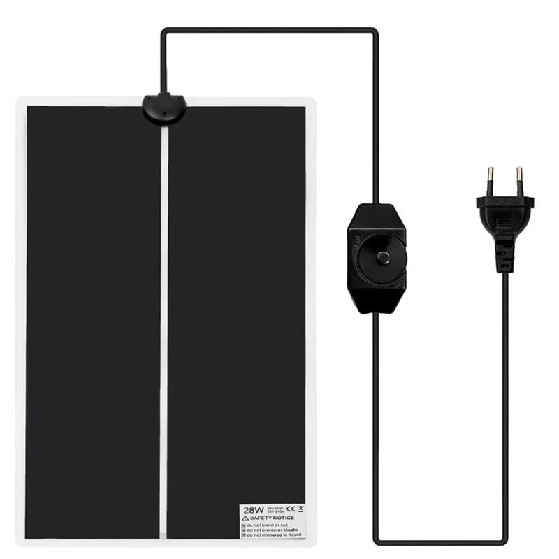Pet Reptiles Heat Mat Terrarium Climbing Heating Warm Pads 5-45w Adjustable Temperature Controller Mats  Small Heater