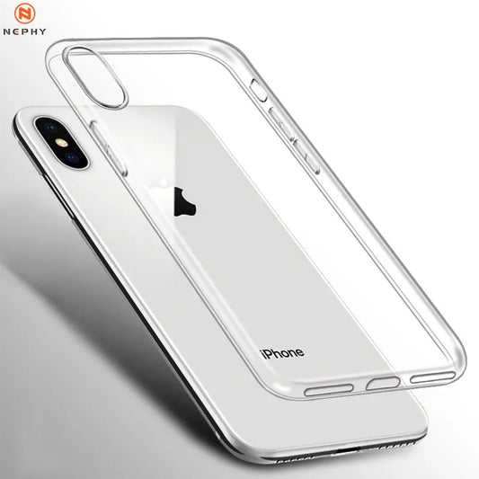 Clear Silicone Soft Case for iPhone XS Max XR X 15 14 13 12 11 Pro Mini 7 8 Plus 5 6 S SE 2020 Mobile Phone Cover TPU Back Shell
